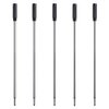 DunBong Black Ink Refill Pack of 5, Replaceable Ballpoint Pen Refills, Medium Point Metal Refill (Black)