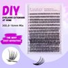 Yinaber Lash Clusters 280pcs Individual Lashes Cluster Natural DIY Eyelash Extension Lash Clusters 30D 8-16mm Mix D Curl Eyelash Clusters Extensions for Self (30D-0.07D-8-16Mix)
