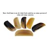 5MOONSUN5's Ox Horn Comb Premium Quality 100% Handmade Anti Static Natural Fine Horn Pocket Comb Without Handle- Professional Detangling Massage Fine tooth Comb A Great Gift - (4.5inch)