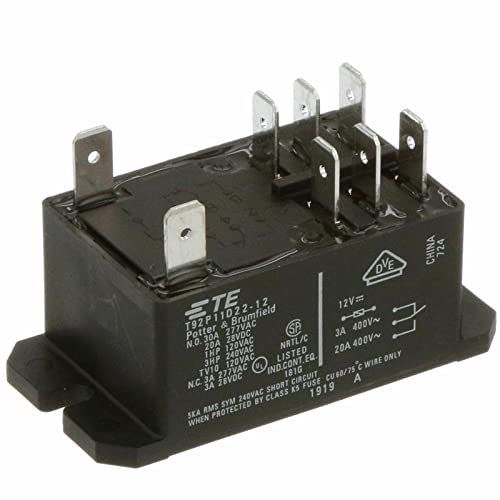 Potter & Brumfield T92P11D22-12 Power Relay DPDT 12V DC 30A, TE T92S11D22-12