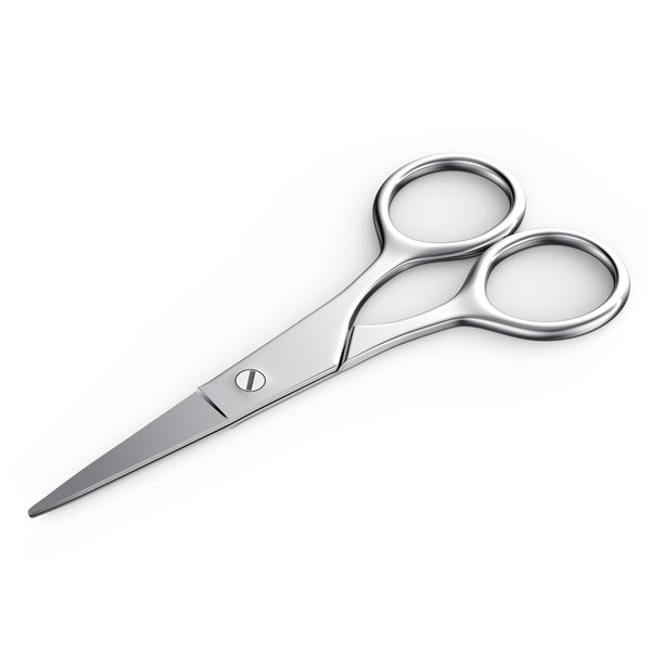 Nose Hair Scissors, Small Scissors, Professional Grooming Scissors for Eyebrow, Nose Hair, Beard, Eyelashes and Ear Hair. (Small scissors - Round Head)