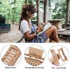 Sisiaipu 3.5 Inch Medium Hair Claw Clips 6 Pack Brown Hair Clips for Women Square Claw Clips Rectangle Clips for Hair Banana Jaw Clips Hair Accessories for Girls -Brown