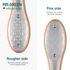 MR.GREEN Foot File Double Sided Pedicure Foot Care Tools Professional Callus Remover Foot Rasp Stainless Steel Foot Scrubber for Feet (Orange)