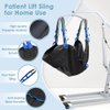 Patient Lift Sling for Hoyer Home Use Elderly Bedridden Patient Lift Assist Aid Medical Toileting Sling Devices Full Body Elevation Lifter for Adults Sit to Stand Positioning Transfer Belt (Black)