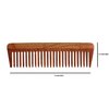 Village Handwork Handcrafted Neem Wooden Comb - for Men and Women Eco-Friendly- Great for Scalp and Hair Health - Wide Toothed Organic Comb (Brown) for detangle curls | Father's Day Special