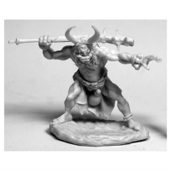 REAPER Miniatures Rogaku, Oni #77472 Bones Unpainted Plastic Mini Figure