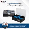 BCW Prime X4 XL Gaming Box | Playing Card Storage Box for Decks and Game Accessories, Includes Removable Dividers and Dice Trays | Trading Card Storage Box for Gaming | Pokemon, MTG, Naruto Cards