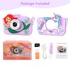 MYLORFUL Kids Camera, Mermaid & Unicorn Selfie Digital Camera Toys for Kids, Christmas Birthday Gifts for Girls Boys Age 3 4 5 6 7 8 9 Years Old, 32GB SD Card Included