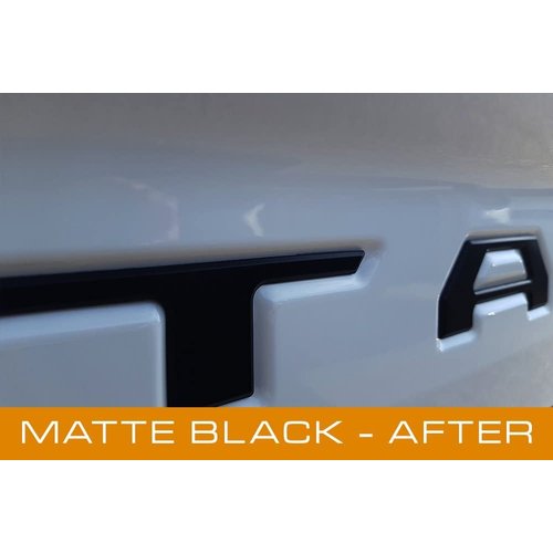 EyeCatcher Tailgate Insert Letters Compatible with 2016-2023 Tacoma (Satin Black)