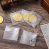 150pcs Single Pocket Coin Sleeves, 3.3 x 2 inch Clear Plastic Coin Holders Coin Collection Holder Single Coin Protector Small Pouches Coin Storage Sleeves for Coins Jewelry