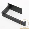 Vanloory Toilet Paper Holder, Self Adhesive Tissue Holder Stainless Steel Rustproof Paper Roll Holder, No Drilling Easy to Install, Toilet Paper Rack Suitable for Office, Bathroom (2, Matte Black)