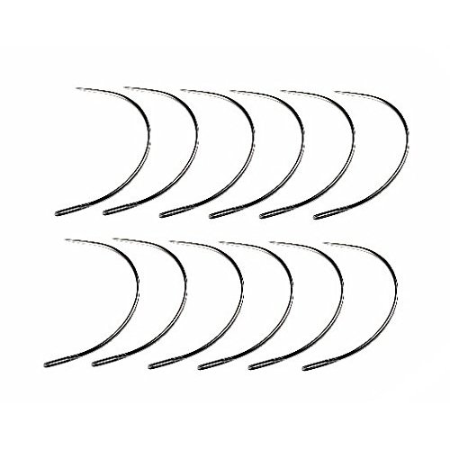 C-Shape Needle for Hair Extensions and Weft Attachment