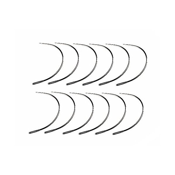 C-Shape Needle for Hair Extensions and Weft Attachment