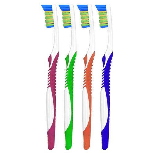 Oral-B Bacteria Blast Manual Toothbrush, Soft, 4 Count