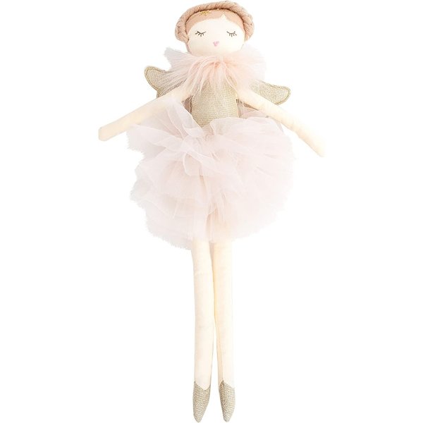 MON AMI Angel Stuffed Doll - 15", Soft Elegant Plush Doll for Little Girls, Use as Toy or Room Decor, Great Gift for Kids of All Ages
