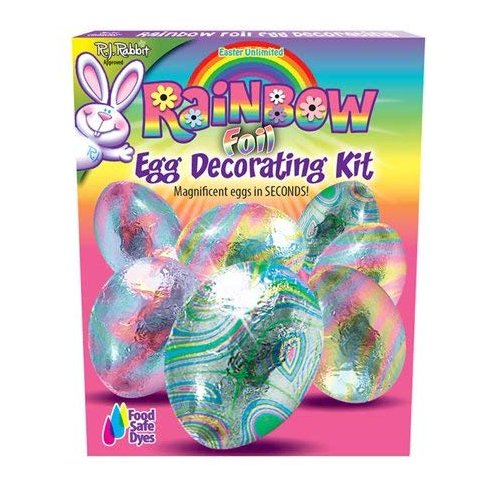 RAINBOW FOIL Easter EGG DECORATING KIT