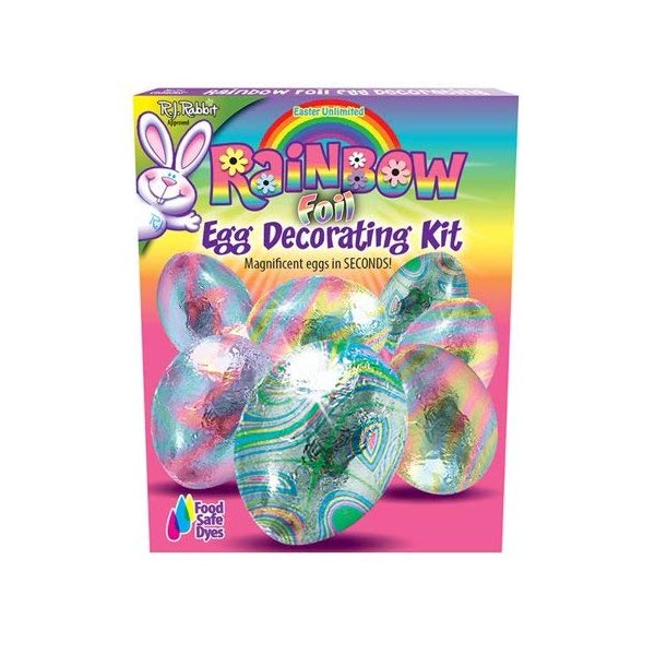 RAINBOW FOIL Easter EGG DECORATING KIT