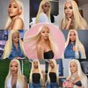 613 Lace Front Wig Human Hair Blonde 13x4 HD Transparent Lace Front Wigs Human Hair 180% Density Blonde Glueless Wigs Human Hair 613 HD Straight Lace Frontal Wigs Human Hair Pre Plucked (24 INCH)