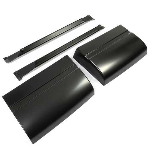 Outer Rocker Panel&Cab Corners Pair Kit Compatible with 1988-1998 Chevy Chevrolet/GMC C/K 1500 2 Door Extended Cab Electrophoresis Steel Set of 4 (Deliver in two packages)