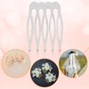 32pcs 5 Teeth Small Hair Side Combs Metal Hair Clip Combs Wedding Bridal Veil Combs French Twist Bun Hair Clip Metal Small Elegant Hairpiece Supplies for Hair Decoration Wedding Bridal DIY Accessories