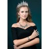VELSCRUN Birthday Tiara Crowns for Women Girls AB Silver Crystal Birthday Girl Headband Sash Elegant Princess Crown Happy Birthday Party Decorations Women Sisters Birthday Gift Hair Accessories