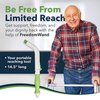 Multipurpose Toilet Aid for Wiping – 14.5” Wipe Assist for Toileting for All People w/ Range of Motion Limitations – Portable Toilet Aids for Wiping & Holding Toilet Paper & Personal Hygiene Products