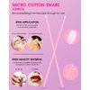 Eye Lash Lift Kit, MORGLES 50pcs Lash Lift Rods Silicone Eyelash Pads, 1pcs Eyelash Separator Tool, 60pcs Eye Pads Lash Extensions, Curved Lash Tweezer for Eyelash Extensions, 50pcs Micro Cotton Swabs