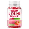 L-Lysine 1000mg Gummies, Lysine Supplement for Adults & Kids, Essential Amino Acid Supplement for Oral & Lips Health, Boost Immune & Calcium & Collagen, Sugar-Free, Strawberry Flavor, 60 Count