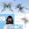 Microworld 3D Metal Puzzle Kits, Wish Butterfly 3D Puzzles for Adults, Home Blessing Metal Model Kits, DIY Brain Teaser Creative Handcraft Gift for Teen Family for Birthday- (Friendship)