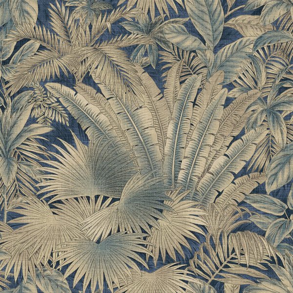 Tommy Bahama - Peel and Stick Designer Wallpaper, Premium Tropical Wallpaper for Bedroom, Powder Room, Kitchen, Self Adhesive, Vinyl, 30.75 Sq Ft Coverage (Bahamian Breeze Collection, Denim)