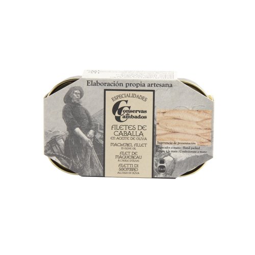 Conservas de Cambados Filetes de Caballa - Mackerel Fillets in Olive Oil (4 oz/111 g tin)