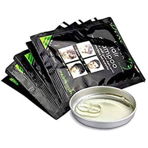 10 PCS Dexe Instant Hair Dye for Men Women - Natural Ingredients Hair Shampoo - Temporary Hair Dye - Simple to Use Last 30 days Great Choice for Woman&Man