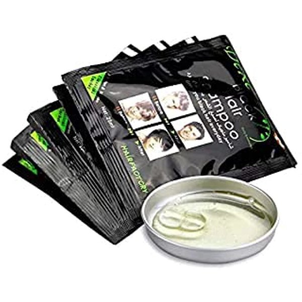 10 PCS Dexe Instant Hair Dye for Men Women - Natural Ingredients Hair Shampoo - Temporary Hair Dye - Simple to Use Last 30 days Great Choice for Woman&Man