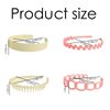 Unisex Hair Band 9Pcs Plastic Headband with Teeth Head Bands Combing Hairbands Wavy Outdoor Sports Headbands for Men's Hair Band Hoop Clips Women Accessories Non Slip Head Band Headwear,W and P