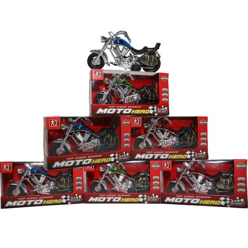 Pull-Back Motorcycle Toys for Boys & Girls | Fast and Fun Motorbike Toy Party Favors (6 Pack)