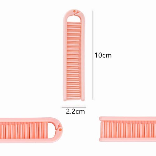 baixikly 2 Pcs Foldable Hair Brush Travel Hair Brush Folding Comb Double Headed Anti-static Hairbrush Portable Compact Pocket Hair Comb
