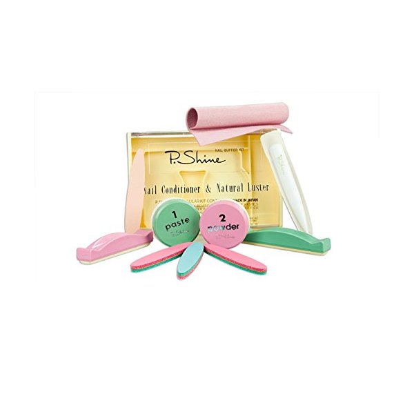 P-SHINE Japanese Manicure Set - Powder Nail Kit - Nail Strengthener For Damaged Nails - Professional Nail Kit - Nail Plate Care - Nail Repair For Damaged Nails - Nail Strengthener And Growth