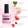 AIMEILI Soak Off U V LED Gel Nail Polish - Red Vixen (010) 10ml