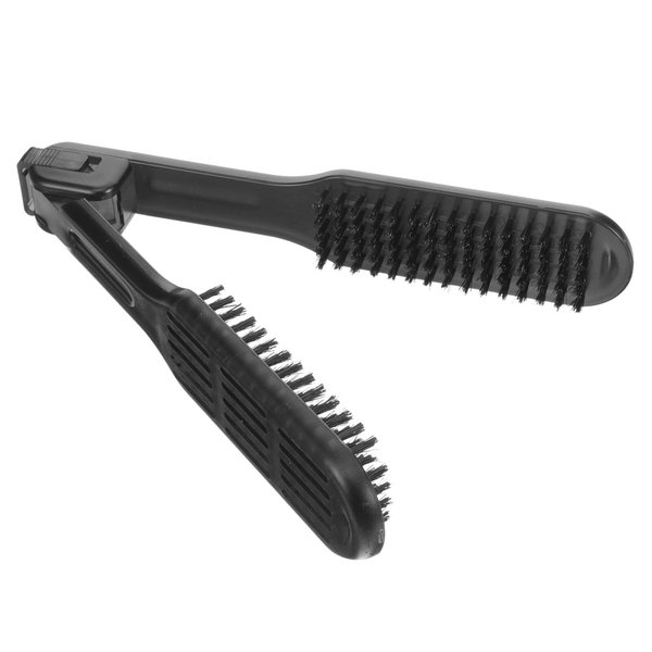 Healvian Hair Straighteners Brush,Double Sided Brush, Straightening Comb for Hair,Clamp Hair Brush,Double Sided Hair Straightener for Home Salon Hair Styling Tool,Salon Hairdressing,Hair Splint Combs