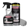 Weiman Stainless Steel Cleaner Kit - Removes Fingerprints, Residue, Water Marks, and Grease