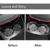 NBTEPEM 2pcs Bling Car Cup Holder Coaster, 2.75 inch Anti-Slip Shockproof Universal Fashion Coasters Insert Crystal Rhinestone Automotive Interior Accessories for Women (2 pcs, White)