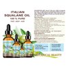 Botanical Beauty SQUALANE Italian Olive. 100% Pure/Natural/Undiluted Oil. 1 fl.oz- 30ml. 100% Ultra-Pure Moisturizer for Face, Body & Hair. Reliable 24/7 skincare protection