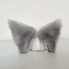 Sheicon Cat Ears Furry Neko Ears Headband Hair Clip Hairband Headwear Anime Cosplay For Halloween Cosplay Party Color Grey white