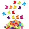 DEEINN Hair Clips, 50 Pcs Butterfly Pastel Hair Clips Mini Cute Accessories for Hair 90s Girls Women, Matte Colors