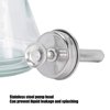 180ml Press Bottle, Press Type Liquid Pump Dispenser Empty Nail Polish Remover Refillable Bottle Container Manicure Accessory with Top Cap