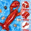 6 Pieces Lobster Balloons Crawfish Balloons Simulation Sea Animal Balloons Giant Lobster Aluminum Foil Balloons for Kids' Birthday Party Baby Shower Home Office Party Favors Supplies (Realistic)