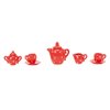 Moulin Roty Red Ceramic Tea Set