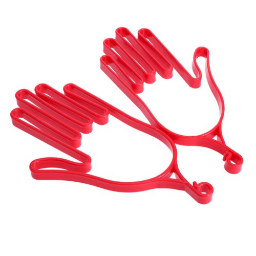 MUXSAM Golf Gloves Stretcher Holder Keeper Hanger Gloves Support Frame Golf Gloves Holder Rack Dryer Shaper Tool Accessories for Golfer Gloves Maintenance(1 Pair 2Pcs Red)