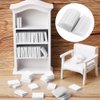 1:12 Scale Mini Blank Books Dollhouse Kit,100PCS Miniatures Blank Books, Mini Books Dollhouse Decoration Accessories Supplies Model for Christmas Pretend Play