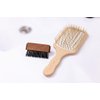 Acca Kappa Pneumatic Beech Wood Paddle Brush with Wooden Pins